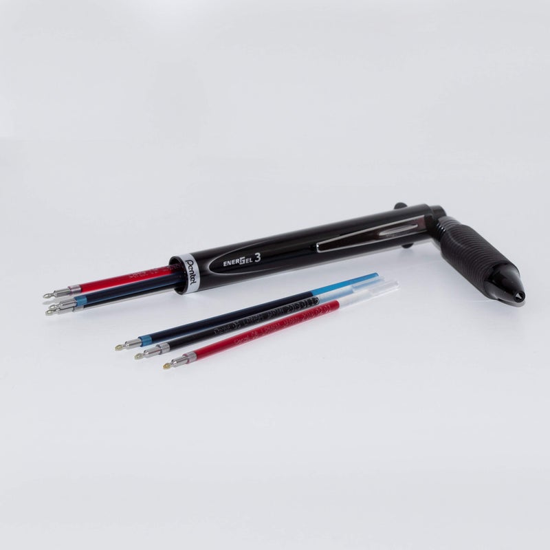 Pentel Refill Ink - For BLC35 EnerGel 3 & BLW355 EnerGel 2S, Black Ink, Pouch - LRN5H-A (Pack of 12) - Image 3